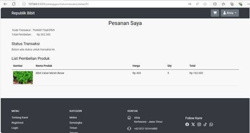 Market Place Penjualan Bibit